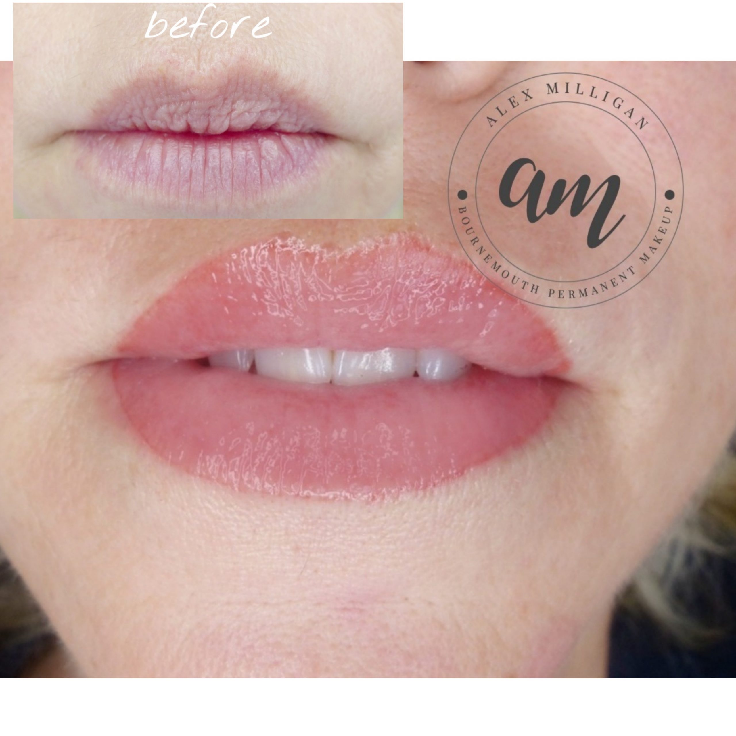 Lip Blush Before and After