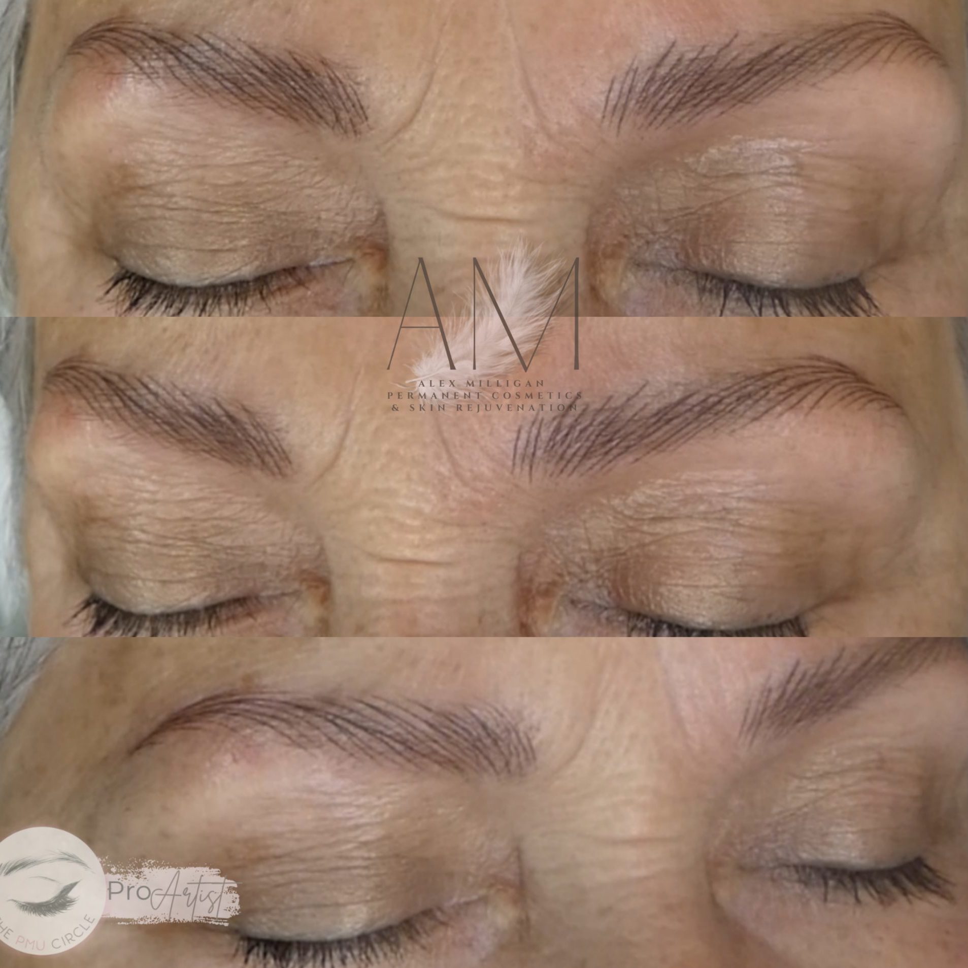 FeatherBrow hairstroke eyebrows by Alex Milligan
